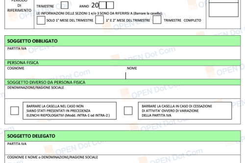 Dichiarazione Intrastat 